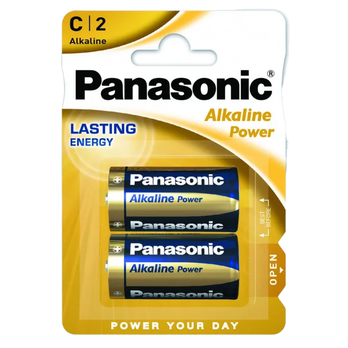 C size  Panasonic "ALKALINE Power" 1.5V, Alkaline, Blister*2, LR14REB/2BP