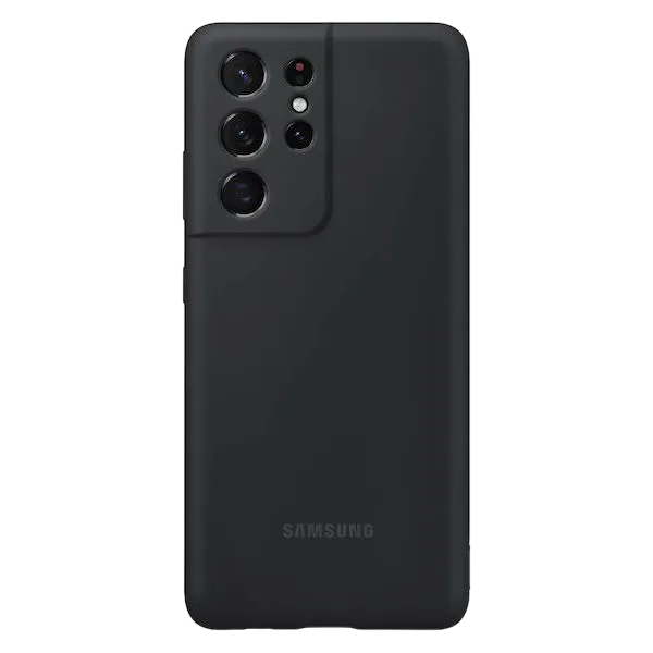 Original Sam. silicone cover Galaxy S21 Ultra, Black