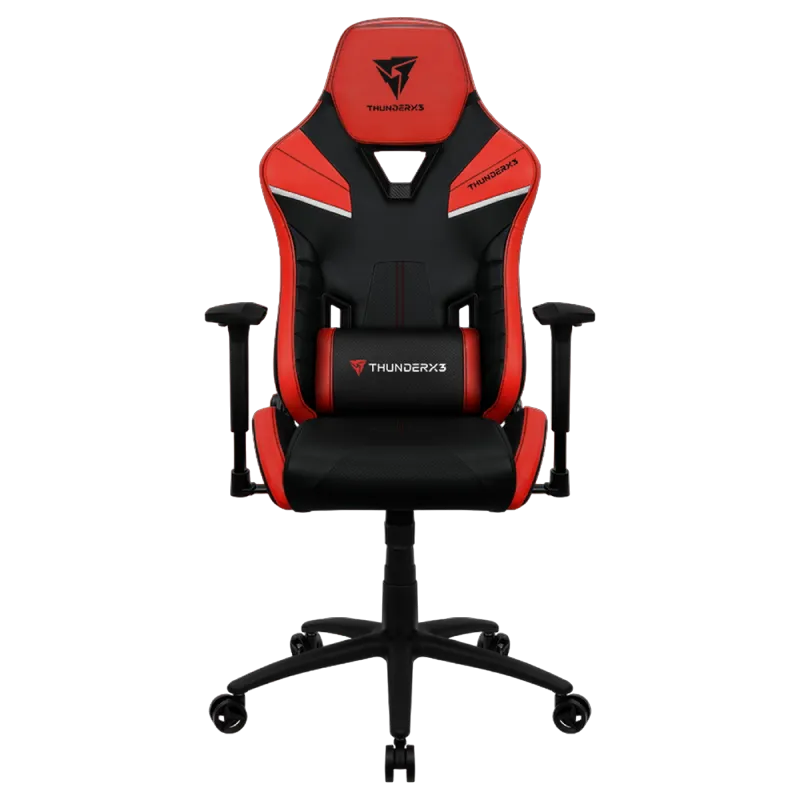 Gaming Chair ThunderX3 TC5 Black/Ember Red, User max load up to 150kg / height 170-190cm