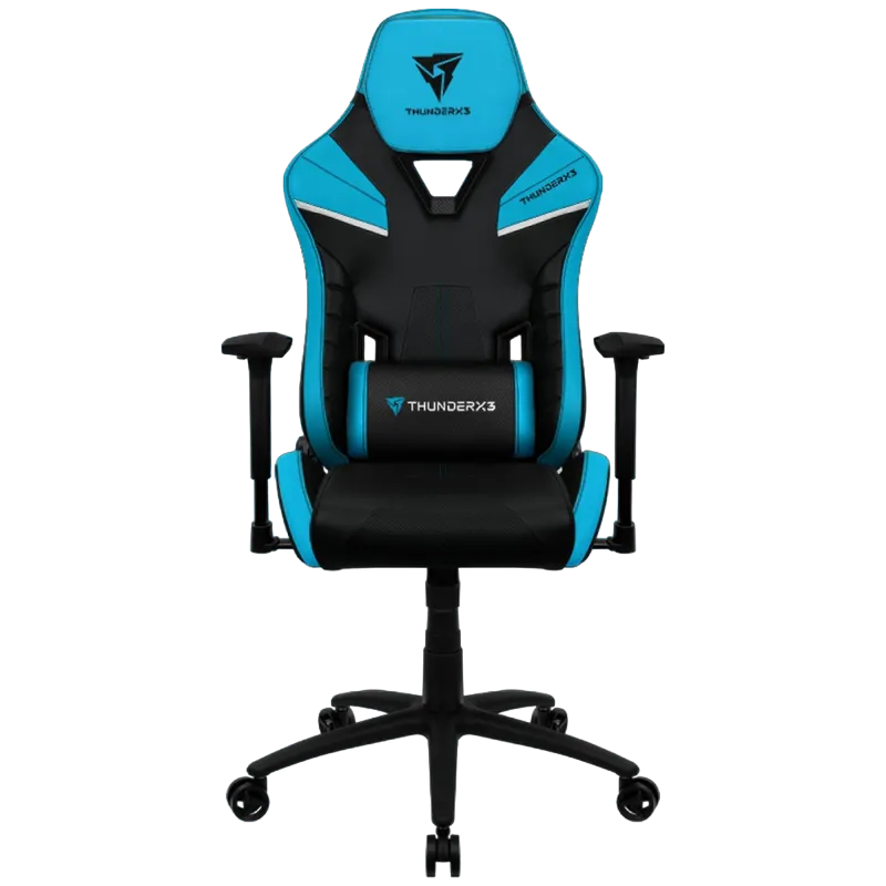 Gaming Chair ThunderX3 TC5  Black/Azure Blue, User max load up to 150kg / height 170-190cm