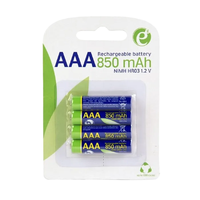 AAA  850mAh, Blister*4, Energenie, Ni-MH, EG-BA-AAA8R4-01