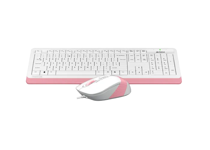 Keyboard & Mouse A4Tech F1010, 12Fn Keys, Laser Engraving, Splash Proof, 600-1600 dpi, 4 buttons, 1.
