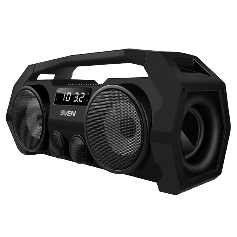 Speakers SVEN "PS-465" 18w, Black, Bluetooth, microSD, FM, AUX, USB, power:1800mA, USB, DC5V
