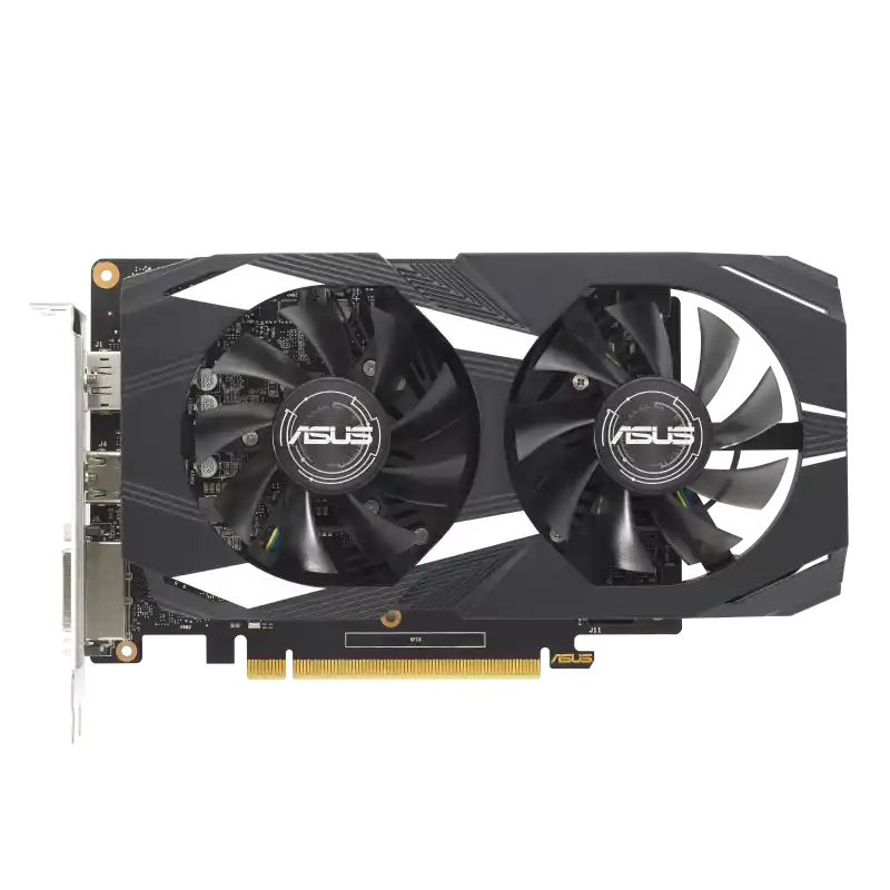 Видеокарта ASUS DUAL-GTX1650-O4GD6-P-V2,  4ГБ GDDR6 128бит (DUAL-GTX1650-O4GD6-P-V2)