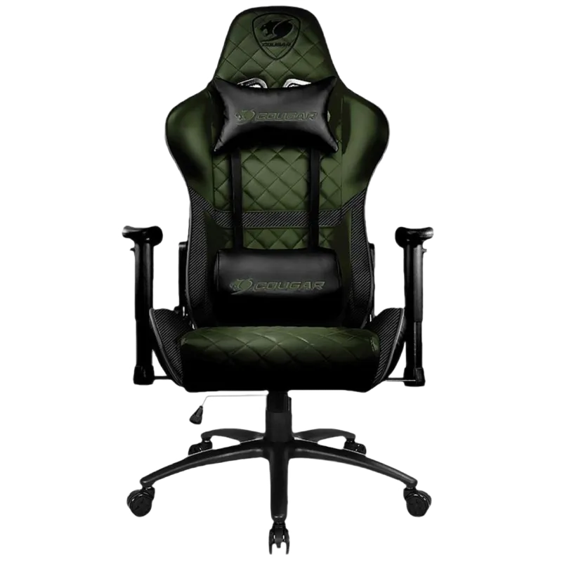 Gaming Chair Cougar ARMOR ONE X  Black/Green, User max load up to 120kg / height 145-180cm