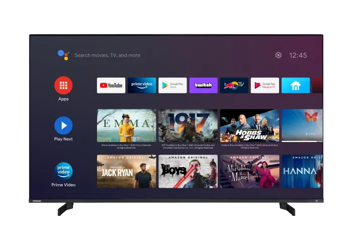 55" LED SMART TV TOSHIBA 55QA5D63DG, QLED 3840x2160, Android TV, Black