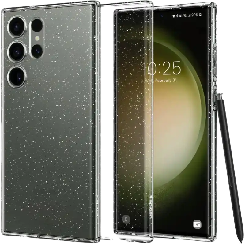 Чехол Spigen Samsung S23 Ultra, Liquid Crystal, Блестящий Кристалл