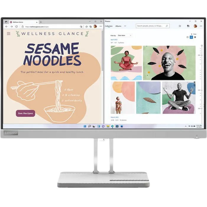 21.5" LENOVO L22e-40 Silver, VA, 1920x1080, 75Hz, 4ms, 250cd, CR3000:1, D-Sub+HDMI