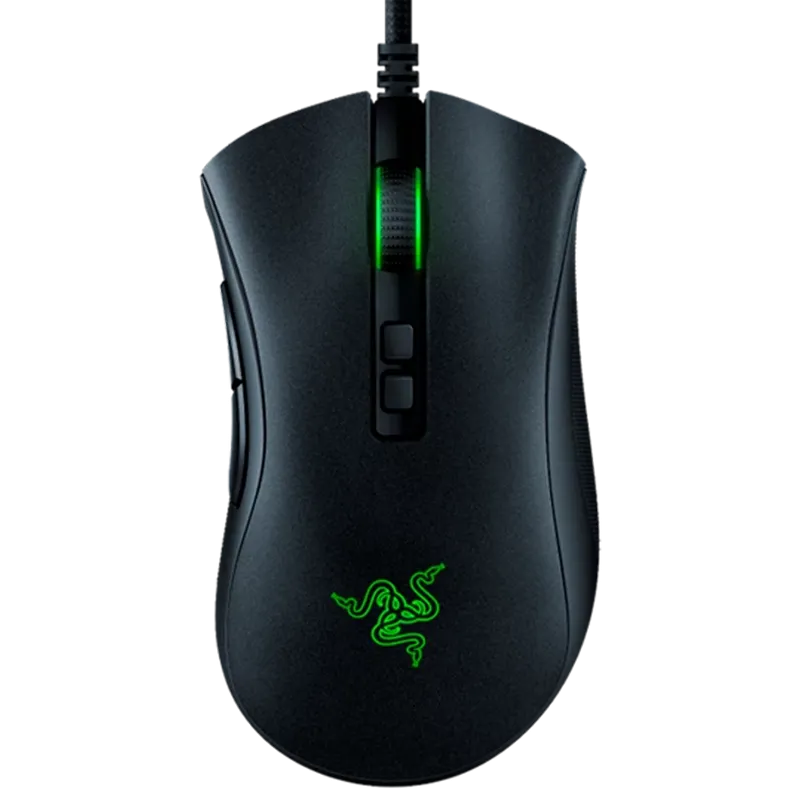 Gaming Mouse Razer DeathAdder V2, 20к dpi, 8 buttons, 50G, 650IPS, 82g, Opt.SW, On-Board Memory, RGB