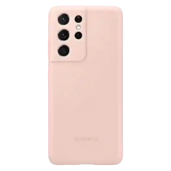 Чехол Samsung Silicone Cover for Galaxy S21 Ultra, Розовый