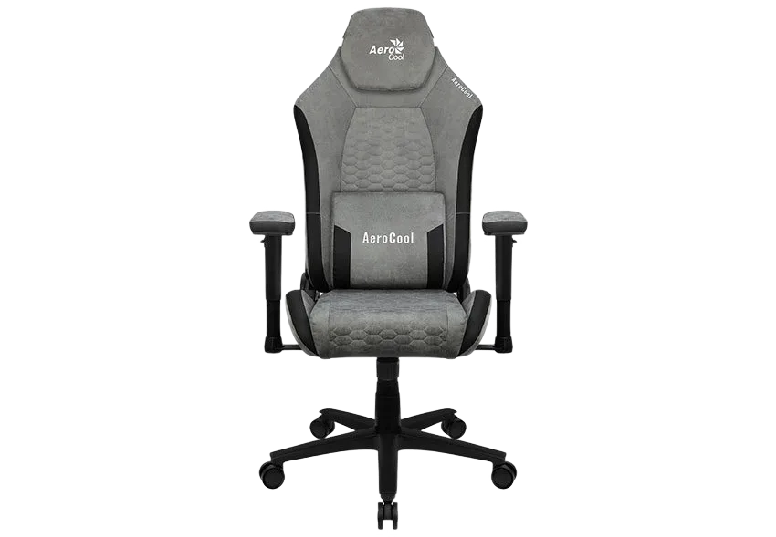 Gaming Chair AeroCool Crown AeroSuede Stone Grey, User max load up to 150kg / height 170-190cm