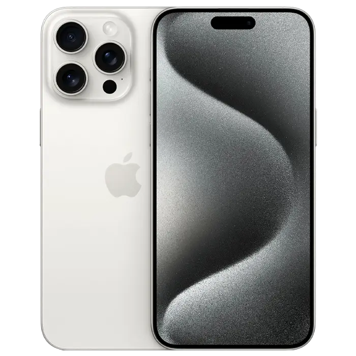 iPhone 15 Pro Max, 256GB White Titanium MD