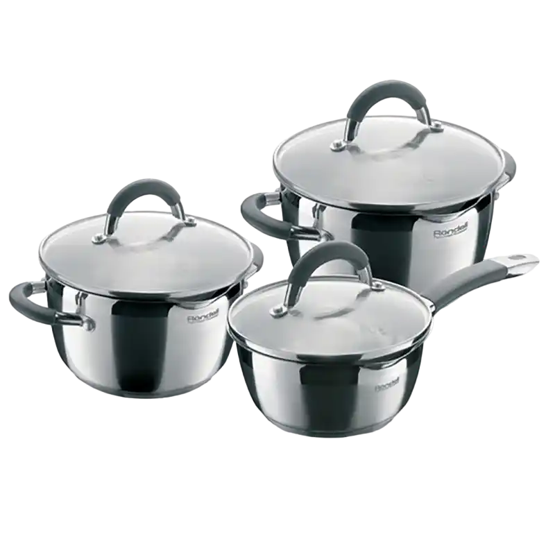 Набор кастрюль Rondell RDS-341, 24cm, Нержавеющая сталь