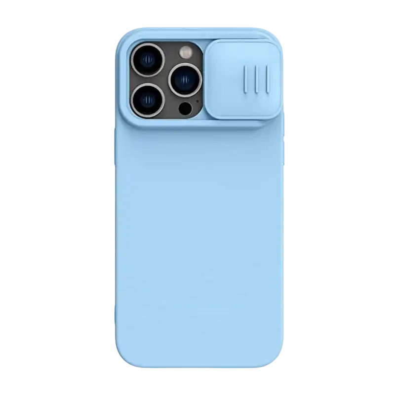 Чехол Nillkin iPhone 14 Pro Max, CamShield Silky Silicone, Blue Haze