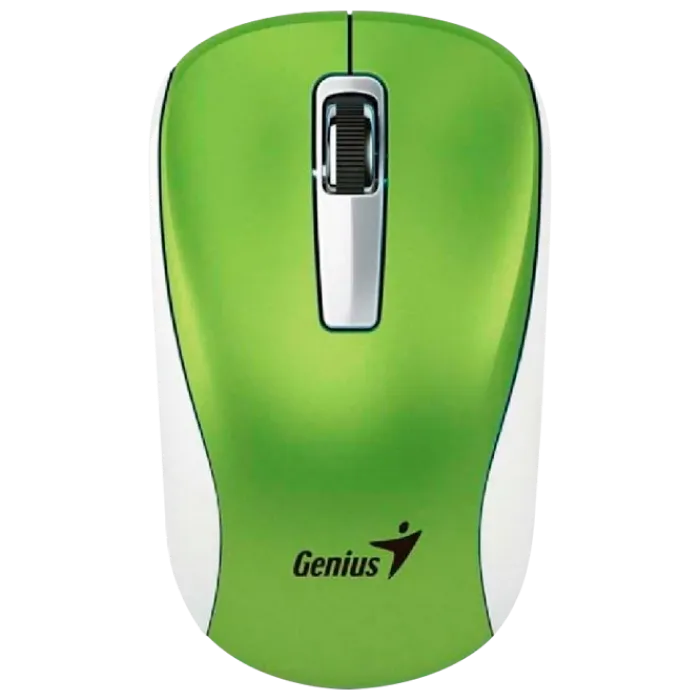 Wireless Mouse Genius NX-7010, Optical, 800-1600 dpi, 3 buttons, Ambidextrous, BlueEye, 1xAA, Green