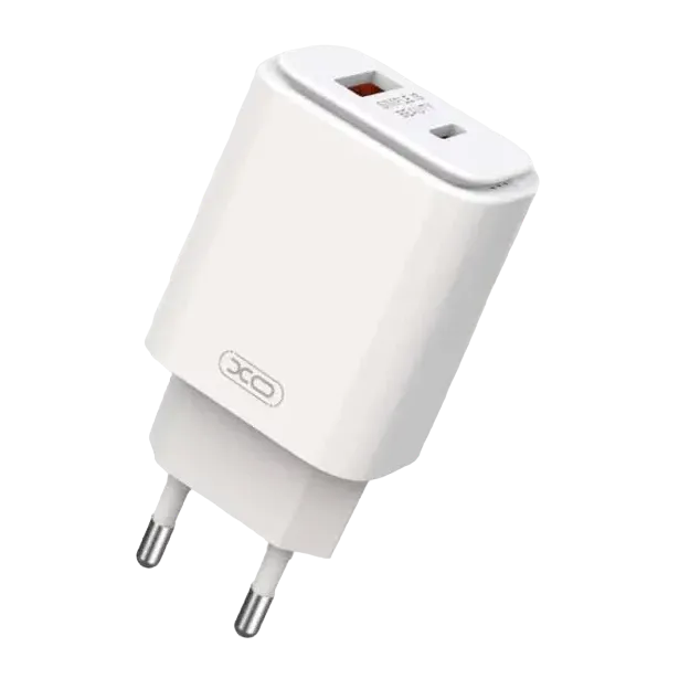 Wall Charger XO, Type-C PD20W+QC18W, L90A, White
