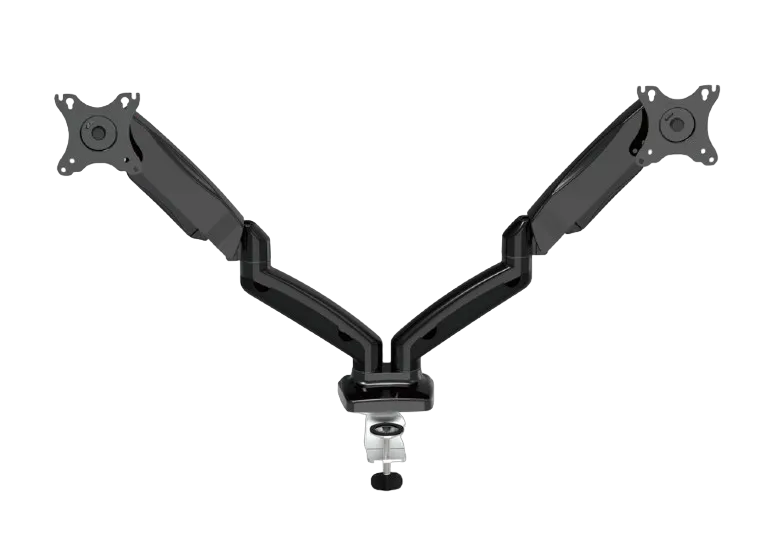 Table/desk 2-display mounting arm Gembird (rotate,tilt,swivel),17”-32”,up to 9 kg,VESA:75x75,100x100