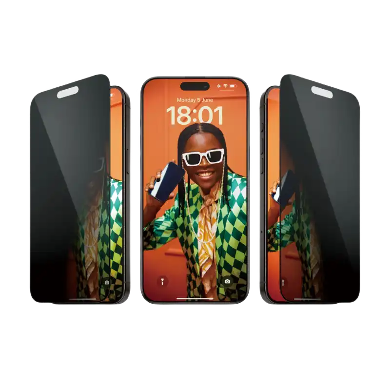 PanzerGlass Apple iPhone 15 Pro Max ULTRA-WIDE FIT Privacy With EASYALIGNER, Black