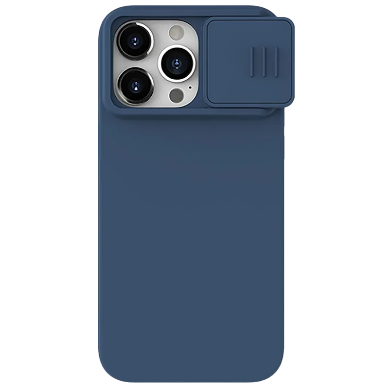 Nillkin Apple iPhone 15 Pro Max, CamShield Silky Silicone Case, Midnight Blue