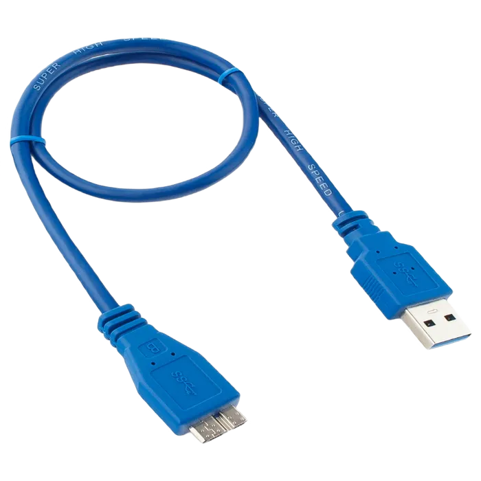 Cable Micro  USB3.0,  Micro B - AM, 0.5 m,  Cablexpert, CCP-mUSB3-AMBM-0.5M