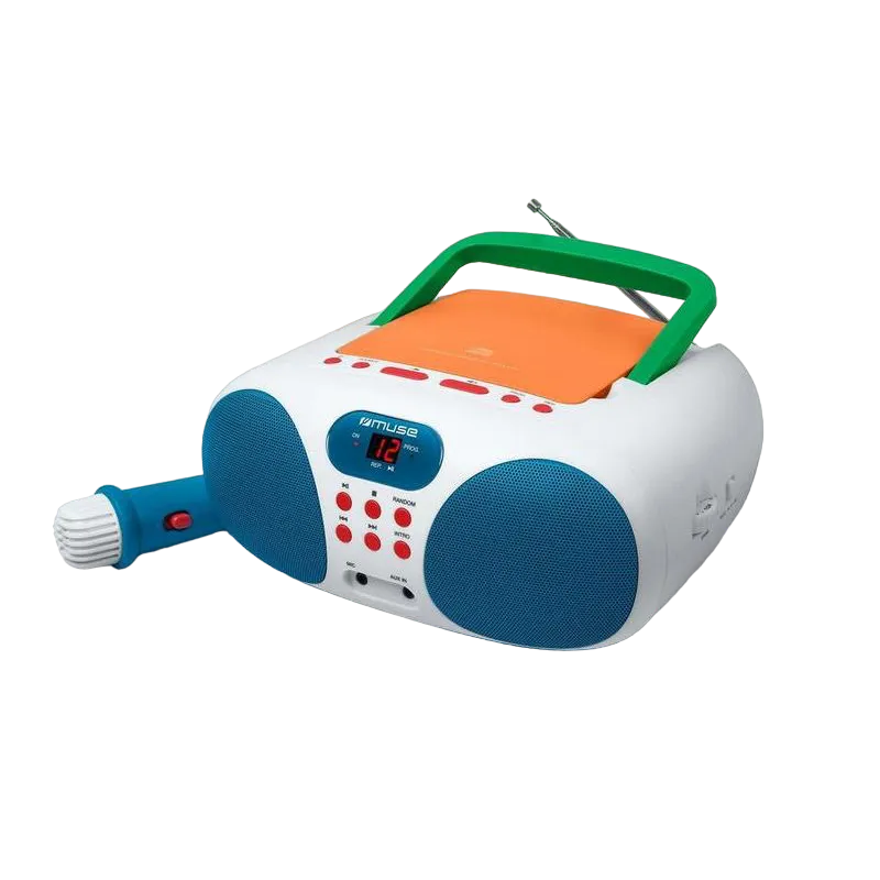 MUSE MD-203KMC, KIDS Karaoke, Tuner FM, CD, White/Blue