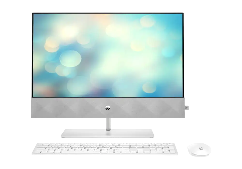 Моноблок HP Pavilion 27, 27", AMD Ryzen 3 5300U, 8Гб/512Гб, FreeDOS, Белый
