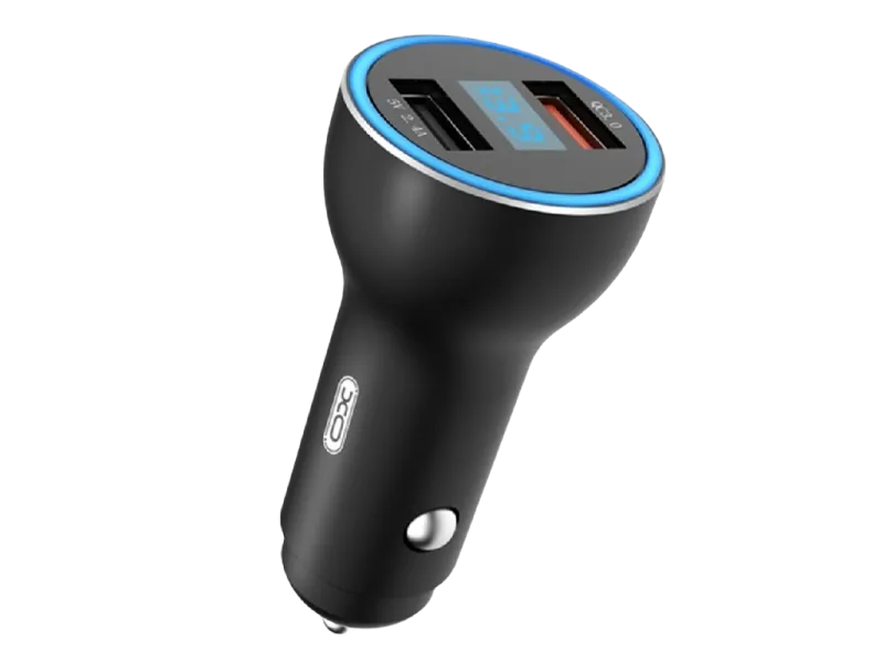 Car Charger XO, QC3.0 + LED, CC26, Black