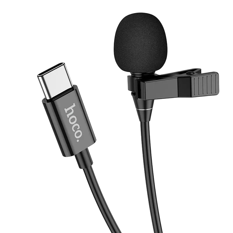 Microphone  Hoco "L14" Type-C, Black