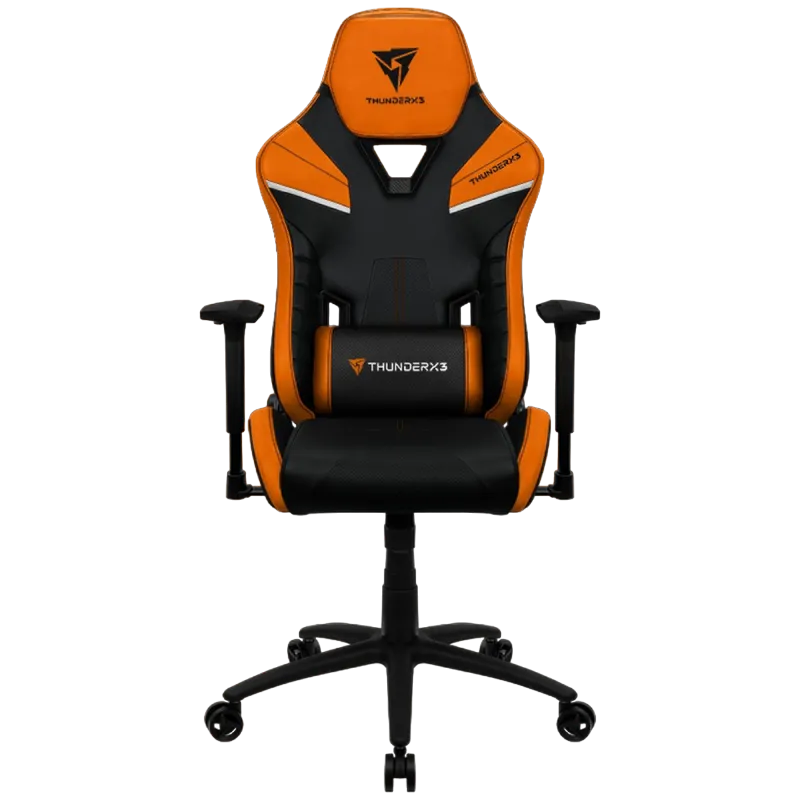 Gaming Chair ThunderX3 TC5  Black/Tiger Orange, User max load up to 150kg / height 170-190cm