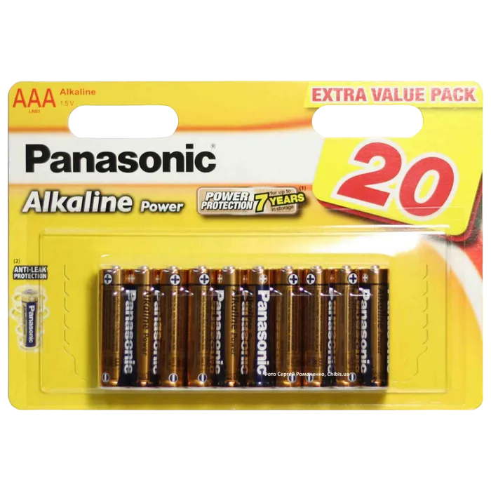 Батарейки Panasonic LR03REB, AAA, 2..
