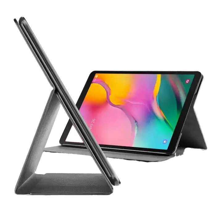 Чехол для планшета Cellularline Folio - Galaxy Tab A 10.1" (2019), Искусственная кожа, Чёрный