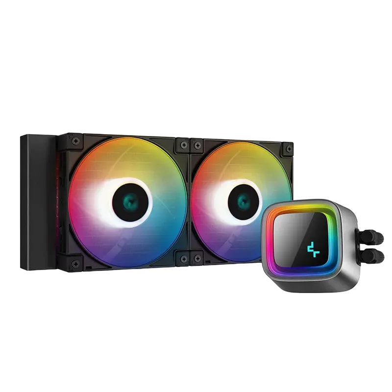 AIO Liquid Cooling Deepcool "LE520" (<32.9dBA, 85.85CFM, 2x120mm, ARGB LED,  1238g.)