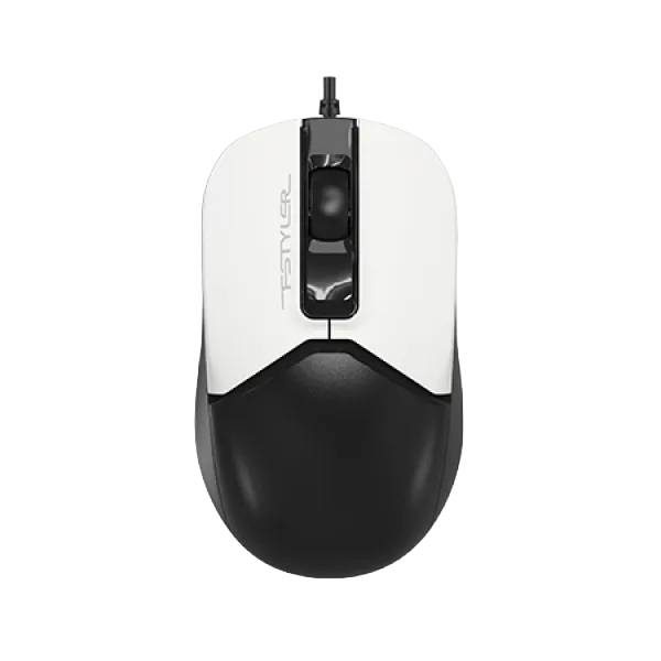 Mouse A4Tech FM12S Silent, Optical, 1000 dpi, 3 buttons, Ambidextrous, 4-Way Wheel, Panda, USB