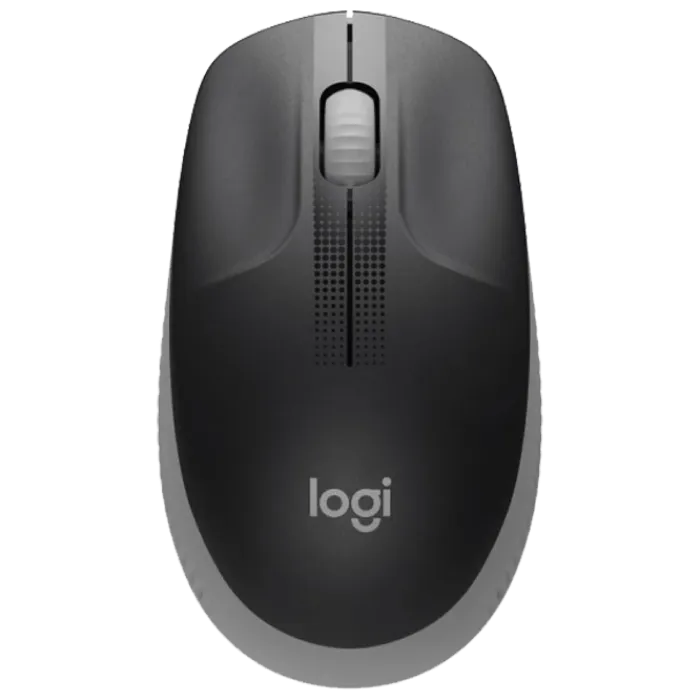 Wireless Mouse Logitech M190 Full-size, Optical, 1000 dpi, 3 buttons, Ambidextrous, Grey