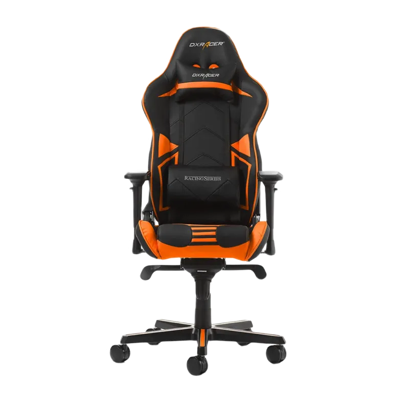 Gaming Chair DXRacer Racing GC-R131-NO, Black/Orange, User max loadt up to 150kg / height 165-195cm