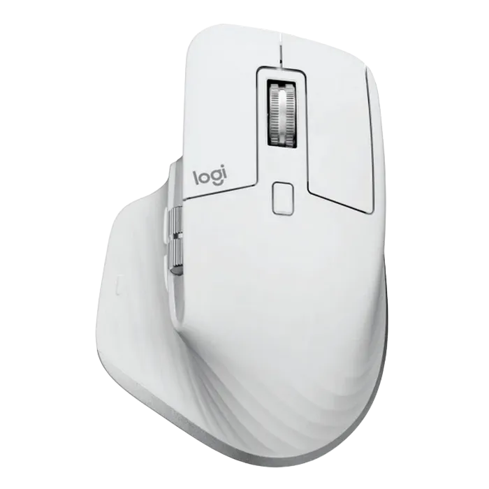 Wireless Mouse Logitech MX Master 3S for Mac, 200-8000 dpi, 7 buttons, BT+2.4Ghz, 500mAh, Pale Gray