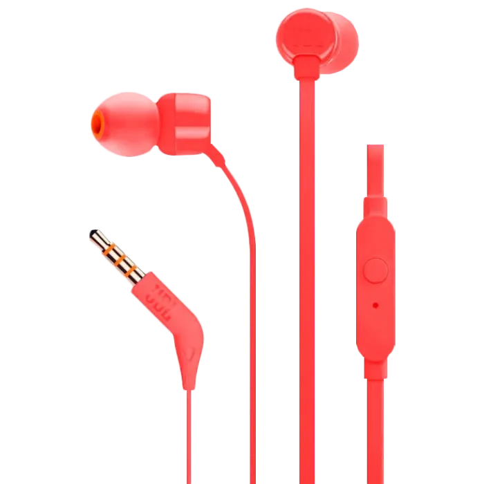 Earphones  JBL T110 Red