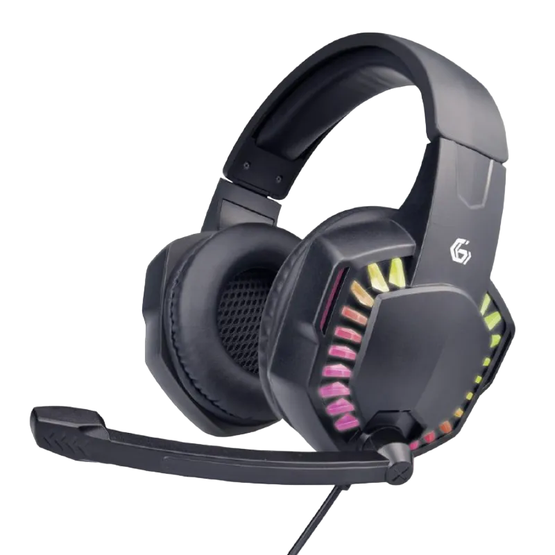 Gaming Headset GMB GHS-06, 40mm driver, 20-20000Hz, 32 Ohm, 105 db, 0.370g, 3.5mm, Black