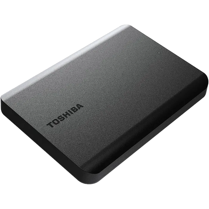 2.0TB (USB3.1) 2.5"  Toshiba Canvio Basics 2022 External Hard Drive (HDTB520EK3AA)", Black