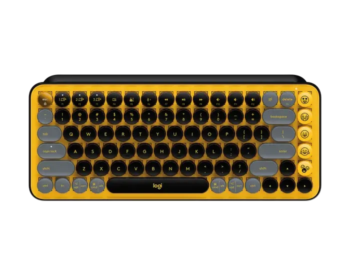 Wireless Keyboard Logitech POP Keys, Mechanical, Compact design, F- keys, Emoji Keys, 2xAAA, 2.4Ghz+
