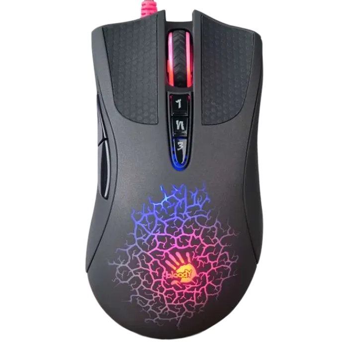 Gaming Mouse Bloody A90, 100-6200 dpi, 8 buttons, 220 IPS, 30G, Ergonomic, LK SW, X'Glide, Onboard M