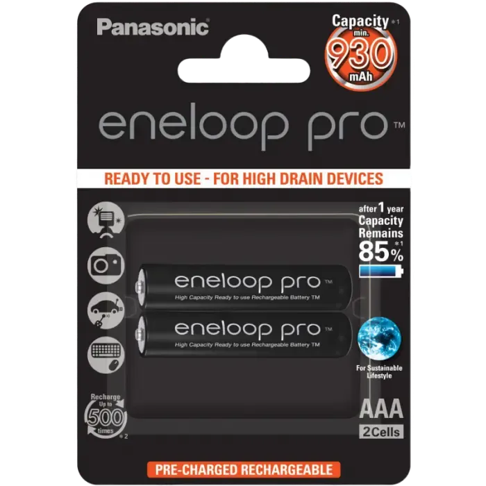 AAA  Eneloop PRO 930mAh, Blister*2,..