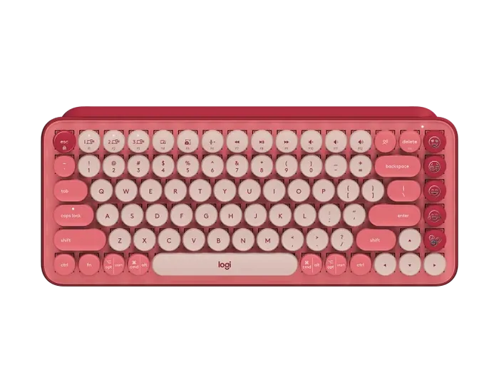 Wireless Keyboard Logitech POP Keys, Mechanical, Compact design, F- keys, Emoji Keys, 2xAAA, 2.4Ghz+