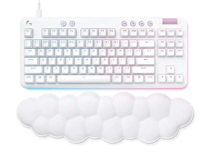 Gaming Keyboard Logitech G713, Mechanical, TKL, PBT keycaps, GX Tactile, Media control, Volume rolle