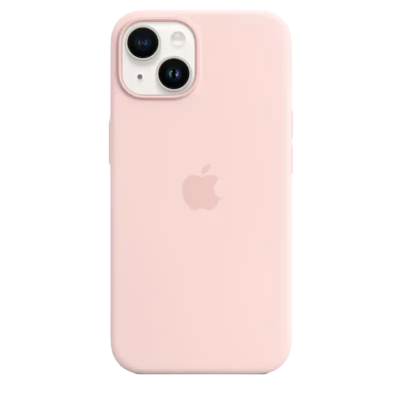 Original iPhone 14 Silicone Case with MagSafe - Chalk Pink, Model A2910