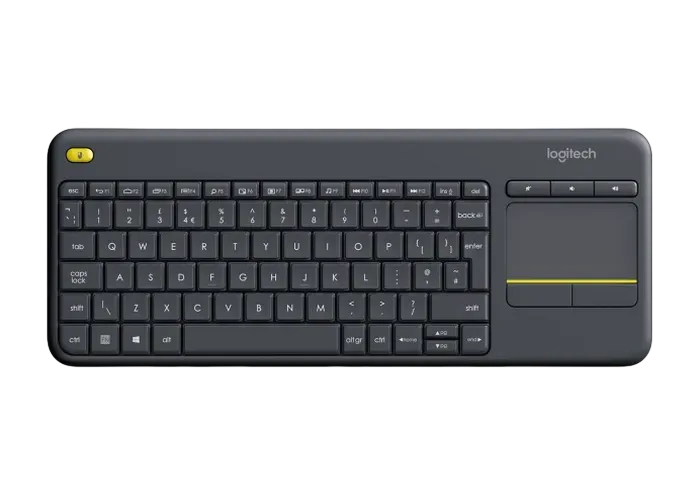 Wireless Touch Keyboard Logitech K400 Plus, Compact, Touchpad, 12 FN keys, Quiet typing, Unifying re