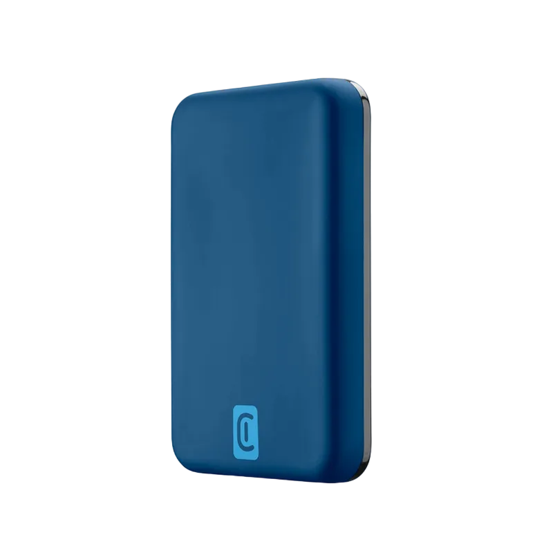 Wireless Power Bank Cellularline 5000mAh, MAGSAFE, Blue