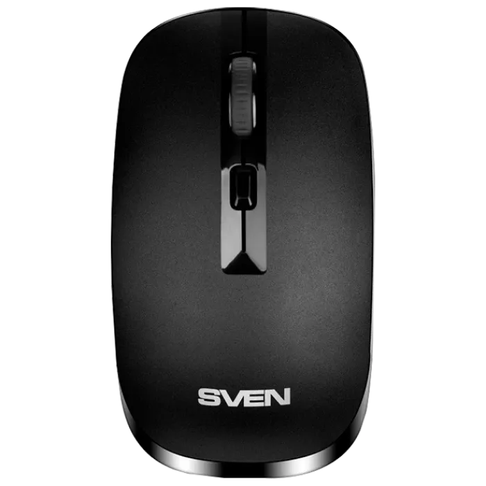 Wireless Mouse SVEN RX-260W, Optical, 800-1600 dpi, 4 buttons, Ambidextrous, Black