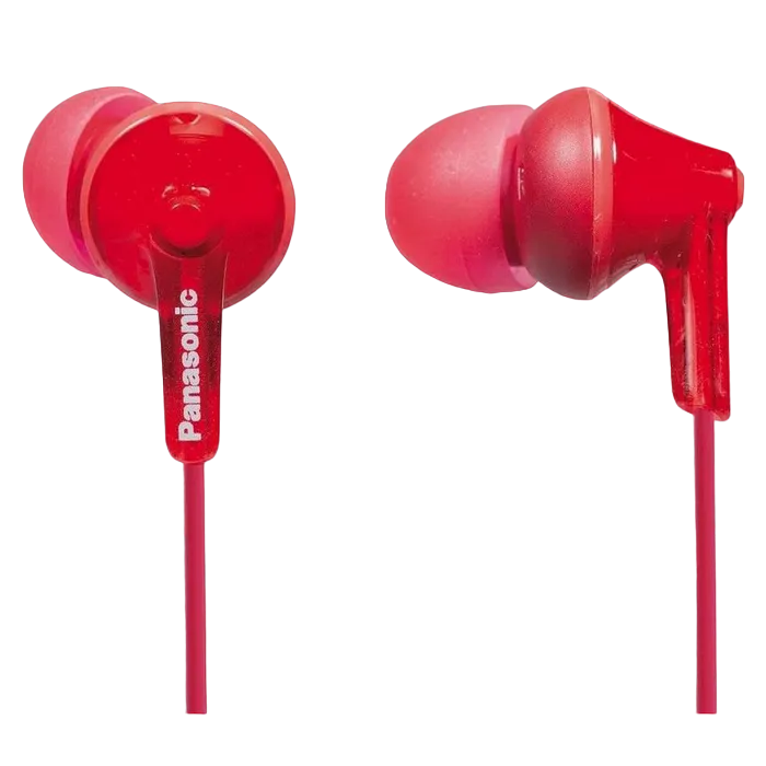 Earphones Panasonic RP-HJE125E-R Red, w/o Mic, 1 x mini-jack 3.5mm