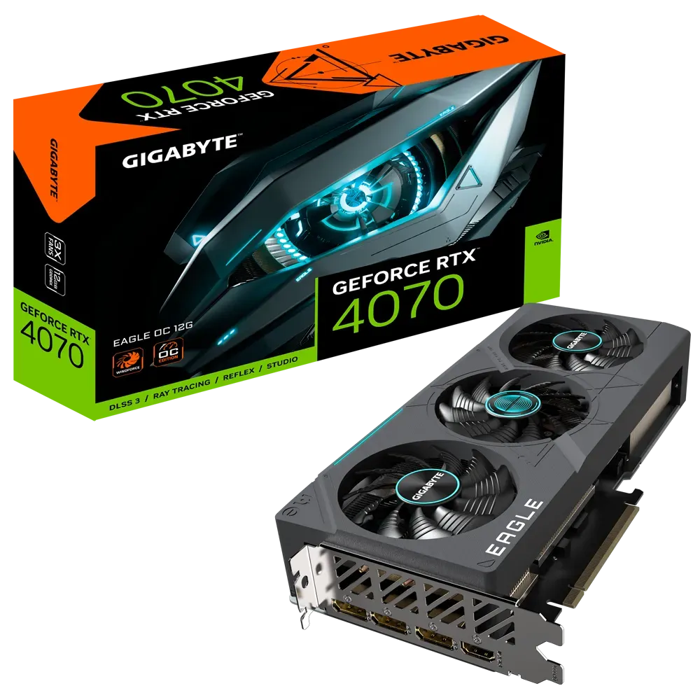 VGA Gigabyte RTX4070 12GB GDDR6X Eagle OC  (GV-N4070EAGLE OC-12GD)